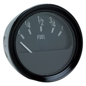 Seachoice 15441 Fuel Gauge, Black Bezel