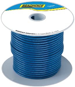 Seachoice 50-63091 Tinned Copper Marine Wire, 12 AWG, Dark Blue, 100'
