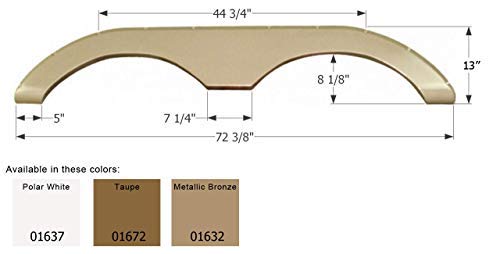 Icon 1637 Tandem Keystone FS774 RV Fender Skirts