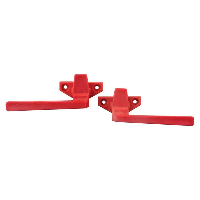 JR Products 81925 Red Emergency RV Window Latch Set