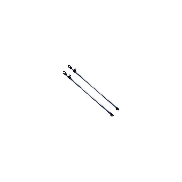 Taylor Made 11995 Adjustable Bimini Support Poles (2), 28 to 48" w/7/8" Jaw Slides & Deck Hinge