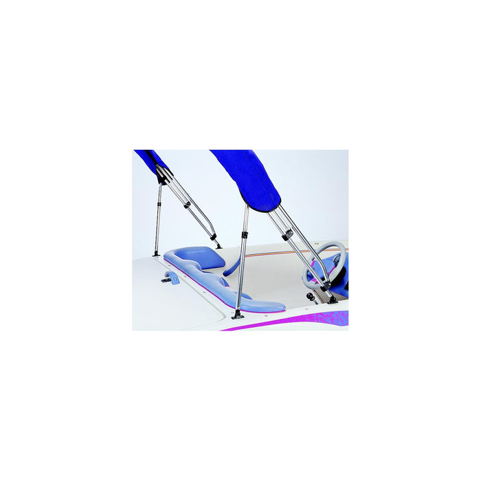 Taylor Made 11995 Adjustable Bimini Support Poles (2), 28 to 48" w/7/8" Jaw Slides & Deck Hinge
