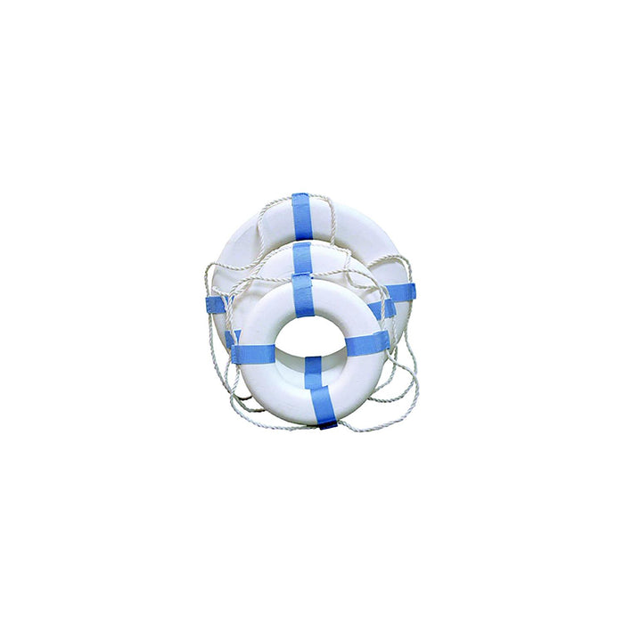 Taylor Made Products 371 Taylor 17" Decorative Ring Buoy, White/Blue (Not a Life Saving Device)