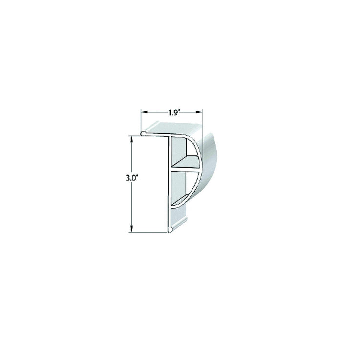 Taylor Made Products 45971 Taylor Made Clearvue Standard P-Shape 10' Vinyl Dock, Edging