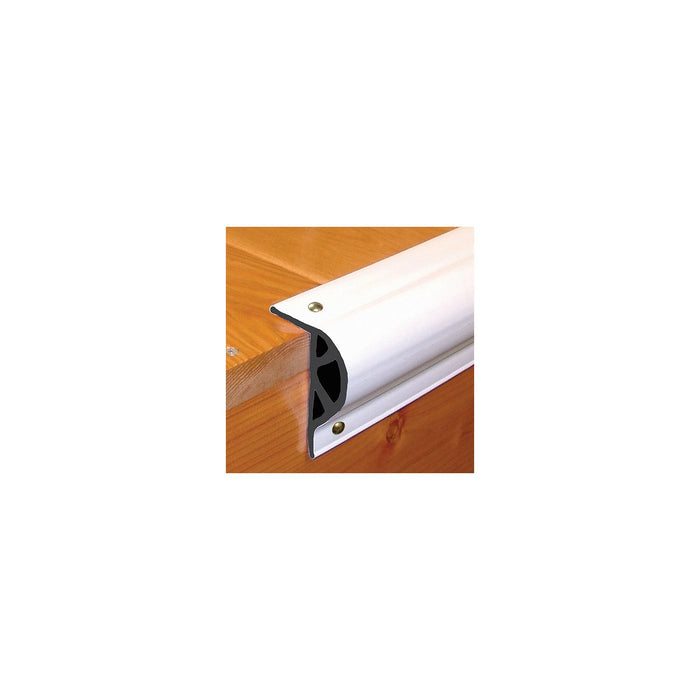 Taylor Made Products 46012 Dock Pro Vinyl Dock Edging P-Shape 3-1/8" H x 2" W x, 10' L, White