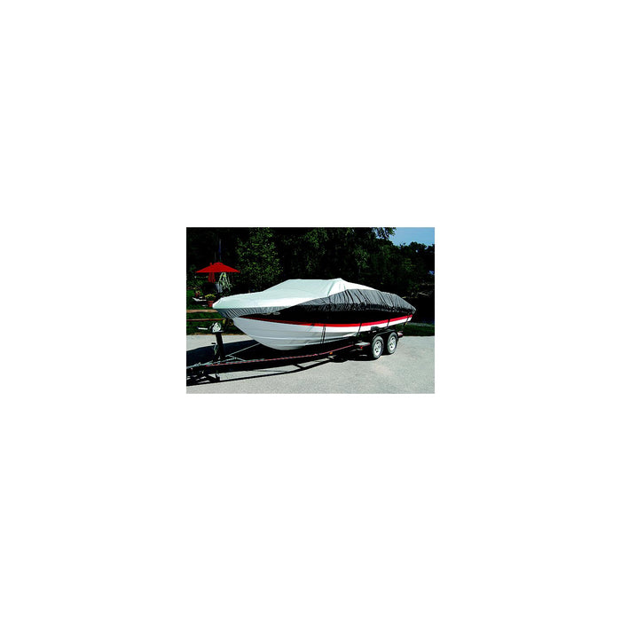 Taylor Made 70902 BoatGuard Eclipse Two-Tone Boat Cover, Heavy Duty Polyester, Includes Storage Bag, Tie-Downs, Support Pole