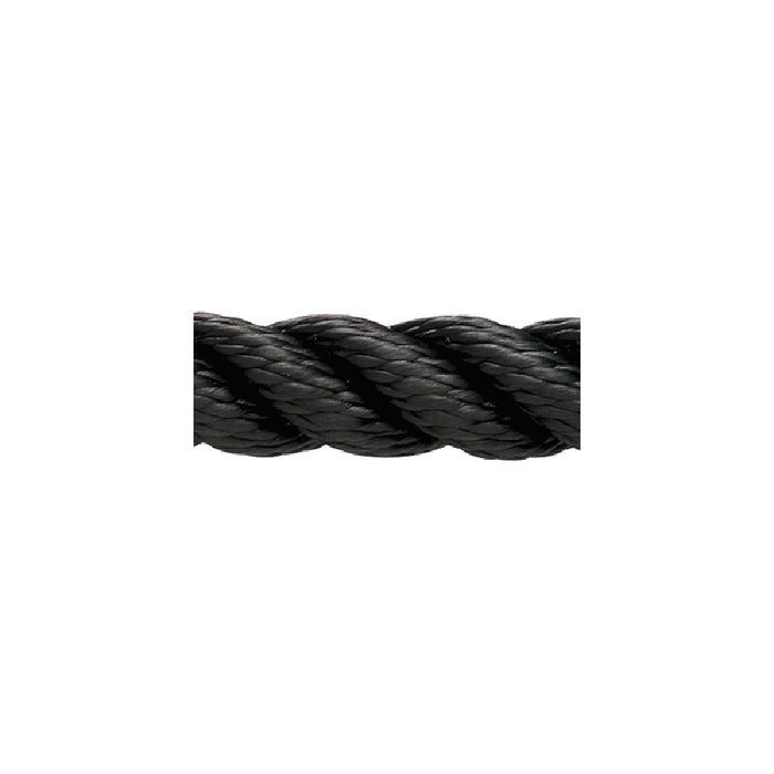 New England Ropes 70141600600 Premium Nylon 3-Strand Bulk Rope, 1/2" x 600', Black