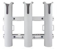 Portacañas de polipropileno de triple amenaza para 3 postes Sea-Dog, color blanco