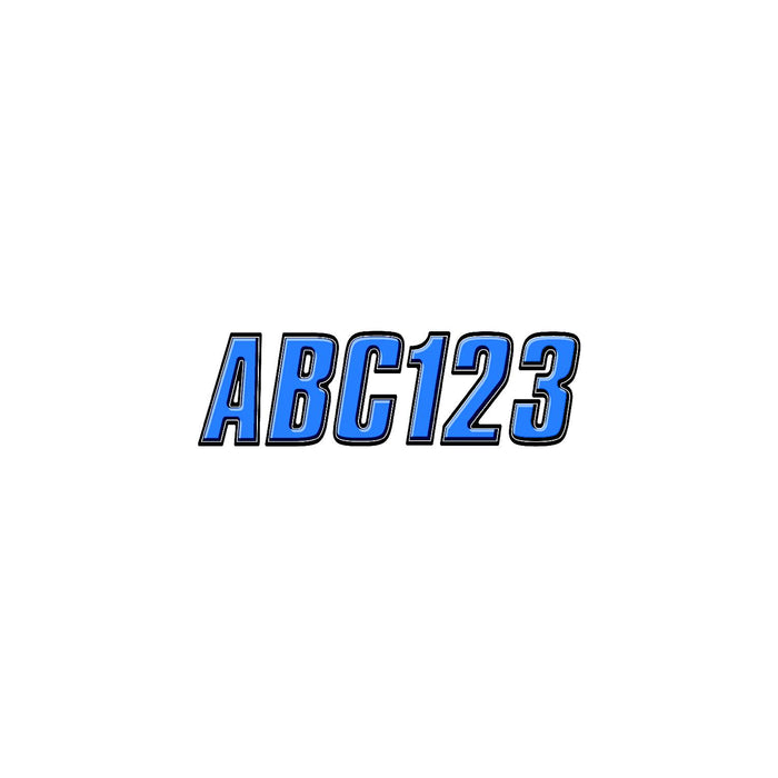 Hardline BLBLK800 Series 800 Registration Kit, Black, Block Style Bevel Effect, 4 Sets of 3" A-Z, 0-9
