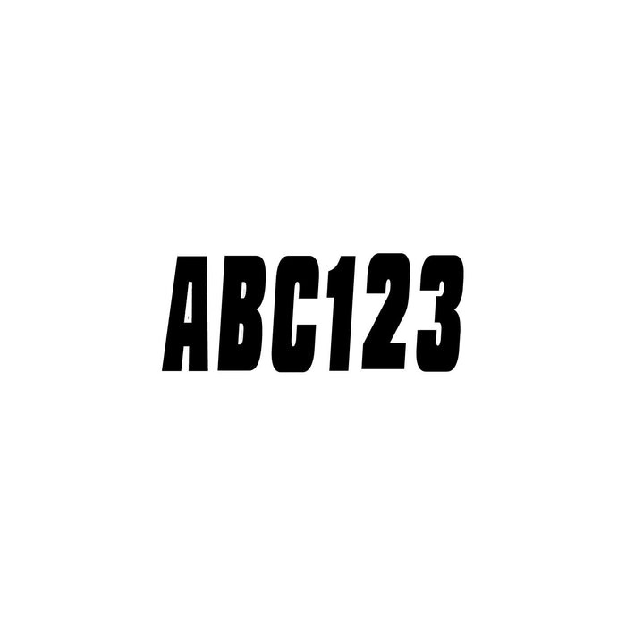 Hardline Products BLK350EC Series 350 Registration Kit, Solid Color Font (Includes 4 Sets of 3" A-Z, 0-9)