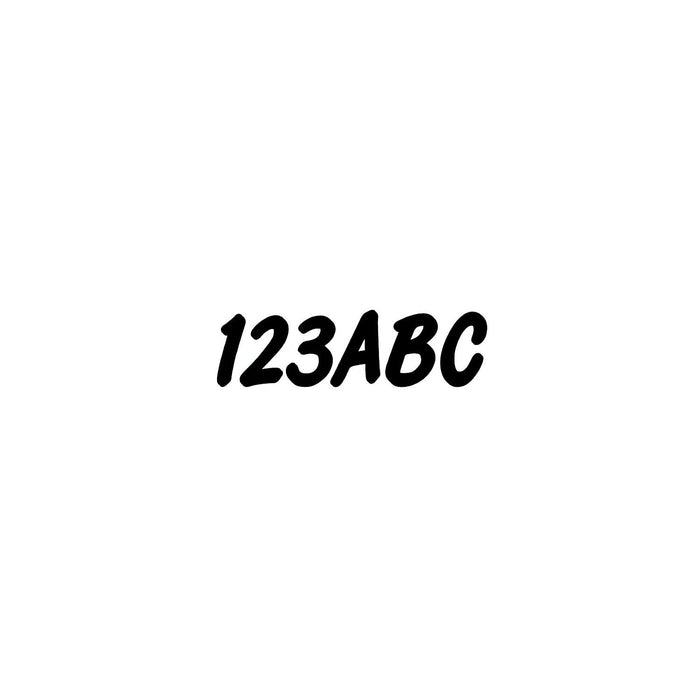 Hardline BLK400EC Series 400 Registration Kit, Cursive, Smooth Font, Color Gradation, 4 Sets of 3" A-Z, 0-9