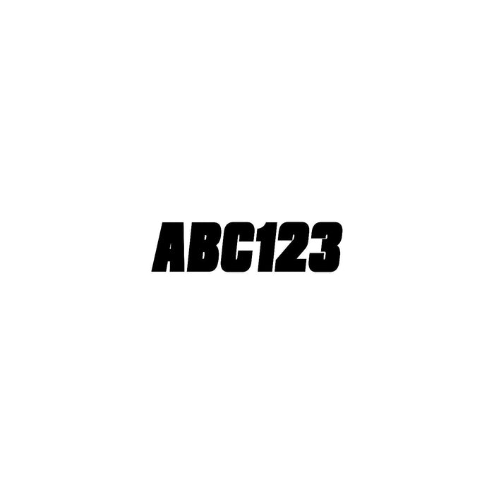Hardline Products BLK500EC 2" Factory Matched Snowmobile Registration Kits, Solid Black