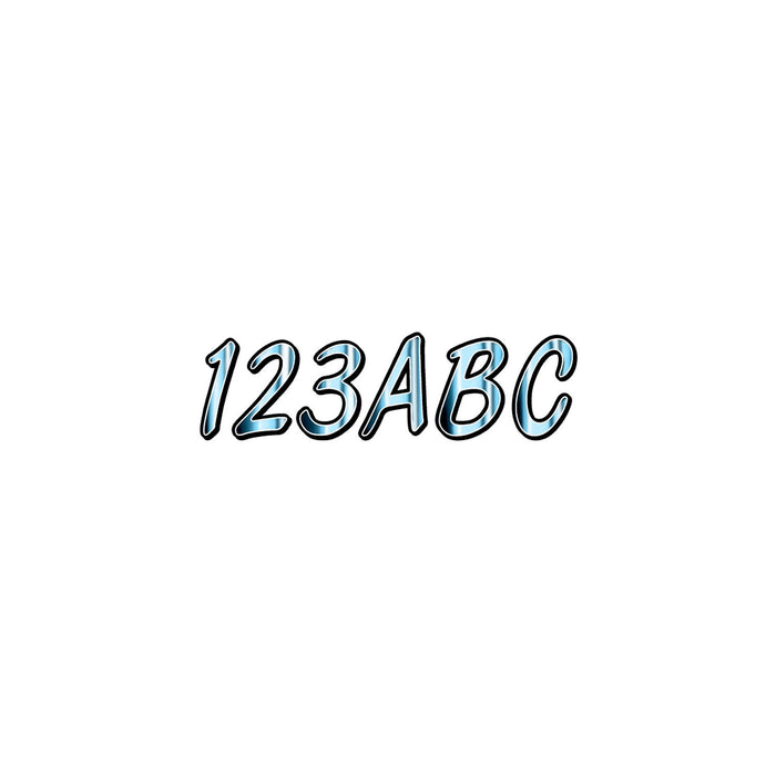 Hardline CHBKG400 Series 400 Registration Kit, Cursive, Smooth Font, Color Gradation, 4 Sets of 3" A-Z, 0-9