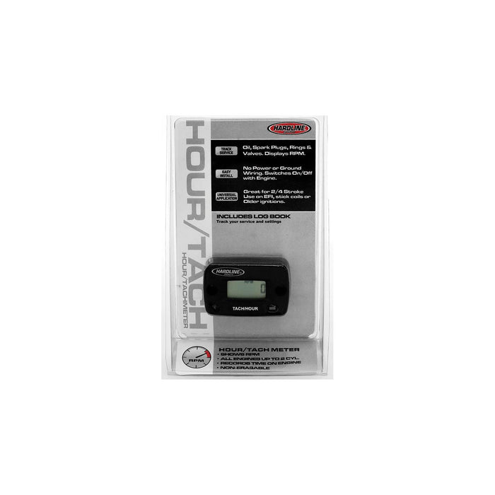 Hardline Products HR-8061-2 Hour/Tach Meter 2 Cycle or Less Gas Engine, 2-1/8"L x 1-1/2"W x 5/8" H