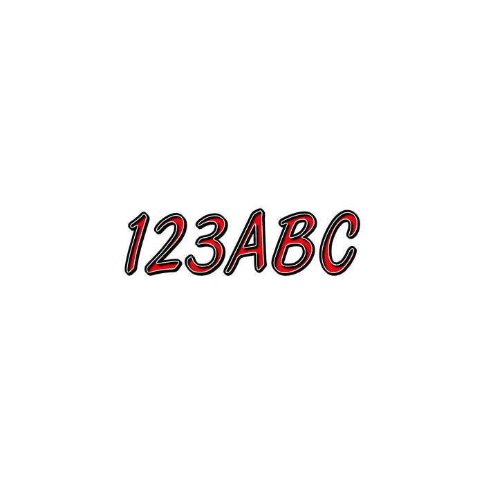 Hardline REBKG400 Series 400 Registration Kit, Cursive, Smooth Font, Color Gradation, 4 Sets of 3" A-Z, 0-9