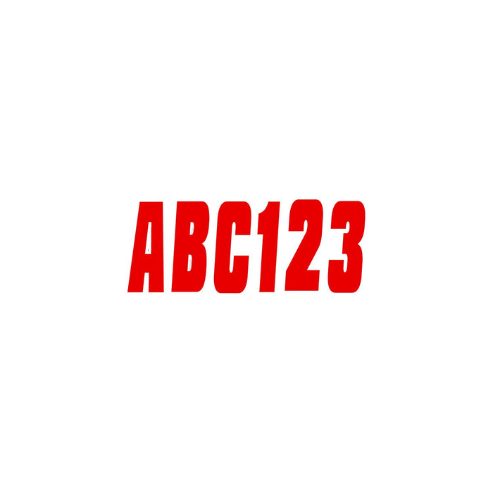Hardline Products RED350EC Series 350 Registration Kit, Solid Color Font (Includes 4 Sets of 3" A-Z, 0-9)