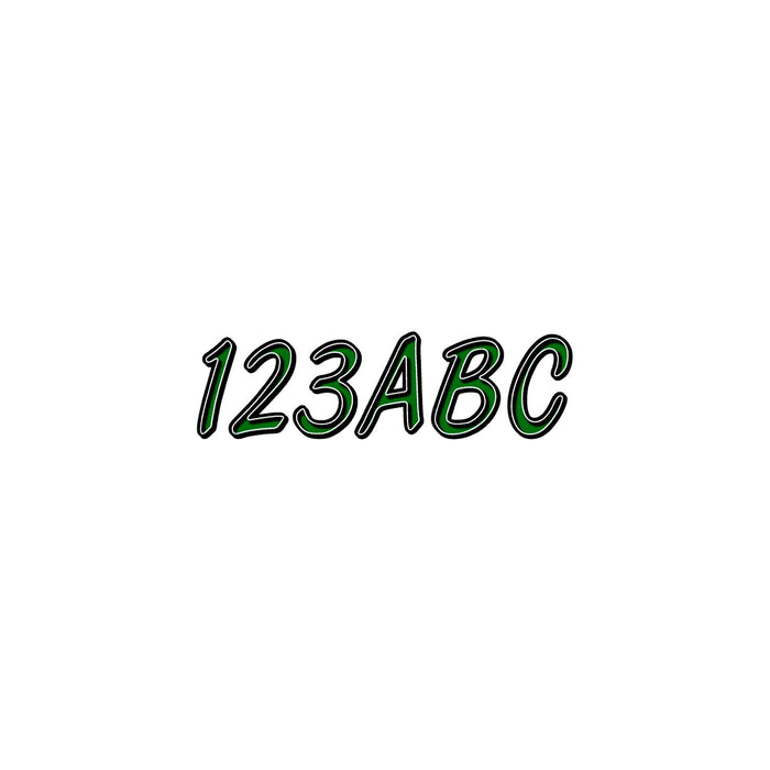 Hardline TEBKG400 Series 400 Registration Kit, Cursive, Smooth Font, Color Gradation, 4 Sets of 3" A-Z, 0-9