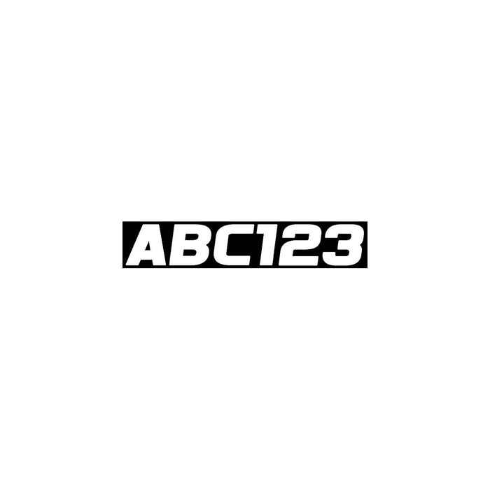 Hardline WHI700EC Series 700EC Registration Kit, White, European Font, Solid Fill/Black Outline, 4 Sets of 3" A-Z, 0-9
