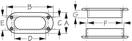 Tubo Sea-Dog Hawse 9-1/2X5-3/4-2 Flngd - 328175