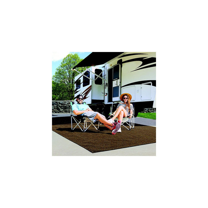 Prest-O-Fit 2-1202 Surface Mate Patio Rug, 8' x 12', Espresso