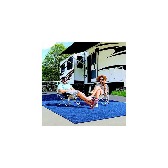 Prest-O-Fit 2-1183 Surface Mate Patio Rug, 6' x 9', Imperial Blue