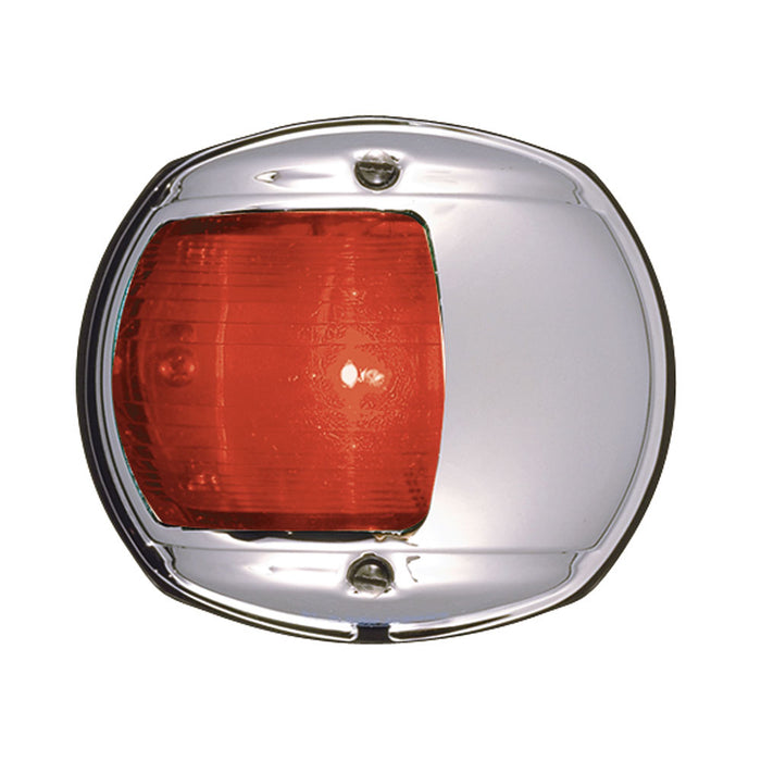 Luz lateral LED Perko - Roja - 12 V - Carcasa cromada