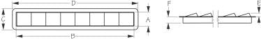 Sea-Dog Louvered Stainless Steel Vent - 8 Slots