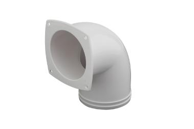Sea-Dog 3" Hose Vent Elbow - White - 337350