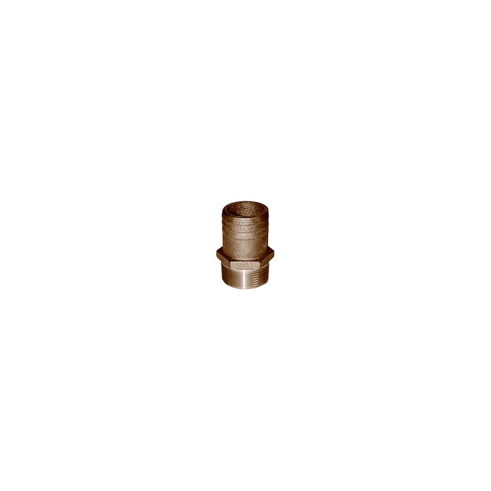 Groco FF-2500 FF Bronze Full Flow Pipe-To Hose Adapter With NPT Thread