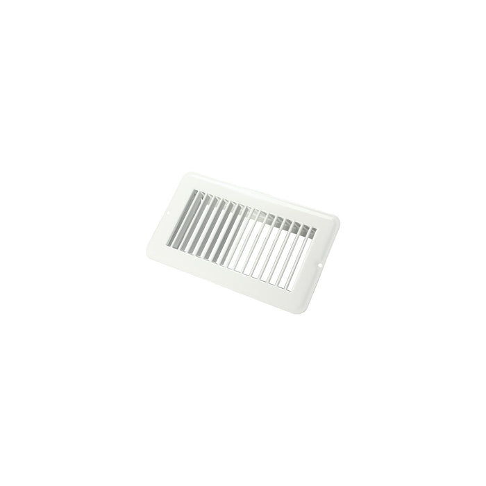 JR Products 02-28945 Metal Floor Registers, White Undampered