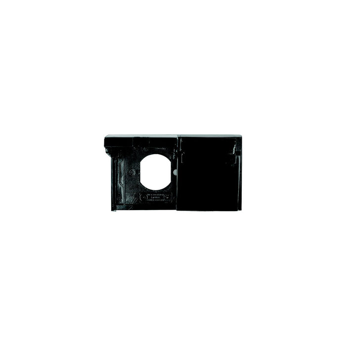 JR Products 05-12115 Black Duplex Weatherproof RV Outlet Cover