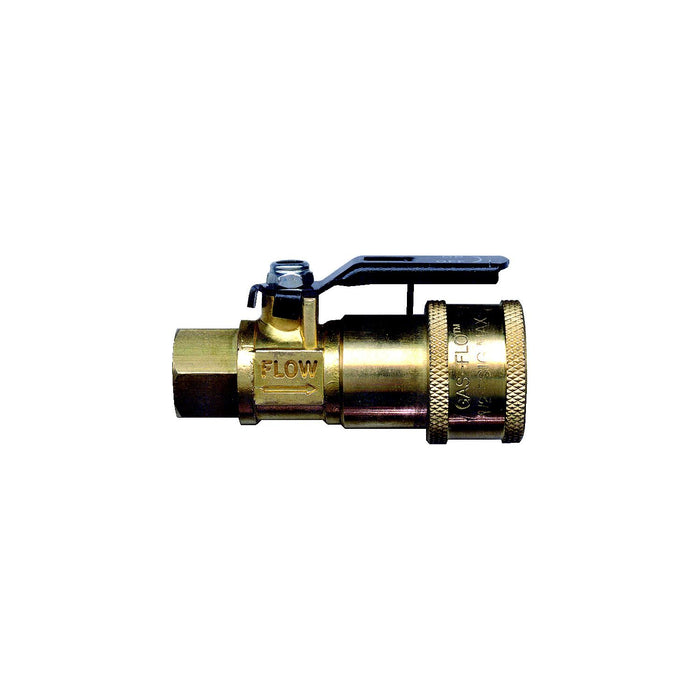 JR Products 07-30435 Natural & LP Gas Coupler w/ Shut Off for RV Cooking Stoves