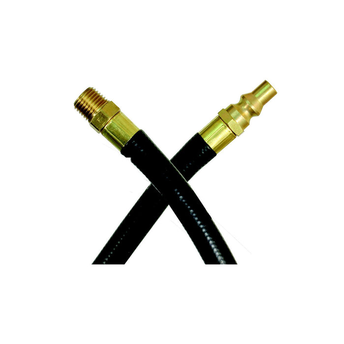 JR Products 07-31125 RV Rubber Appliance Hose w/ 1/4" Male Pipe Thread & Quick, Disconnect Male Ends