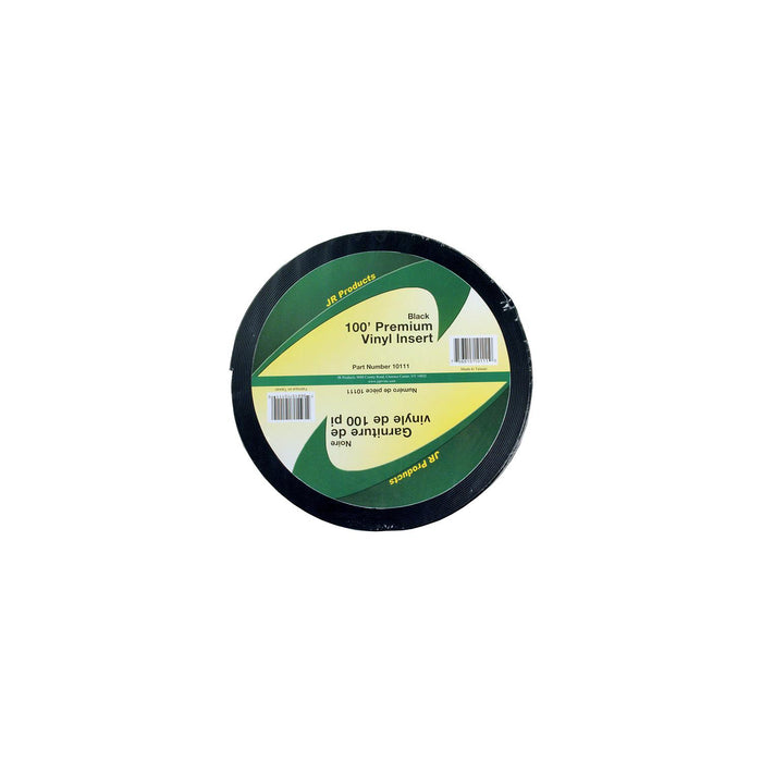JR Products 10111 Vinyl Insert Premium, 100' Black