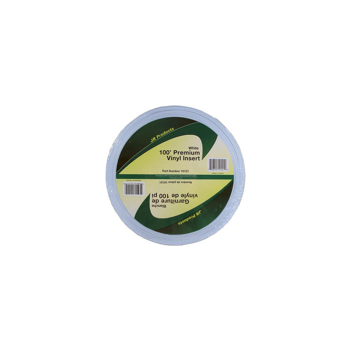 JR Products 10121 Vinyl Insert Premium, 100' White