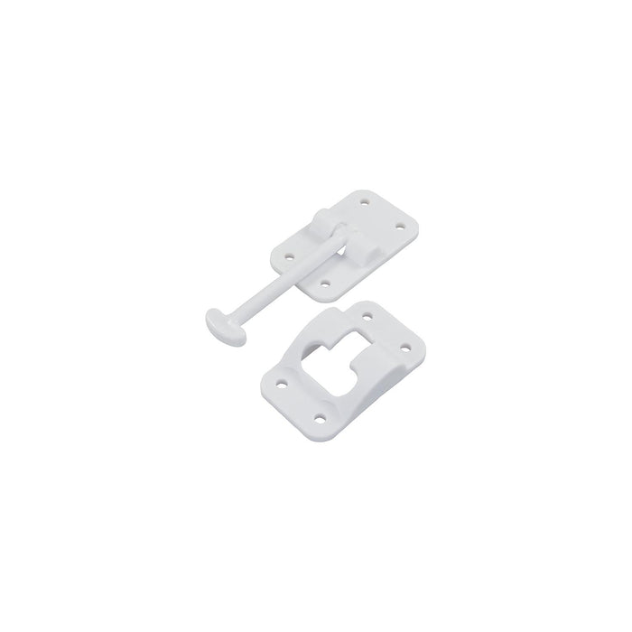 JR Products 10414 Plastic T-Style Door Holder, 3.5" Polar White