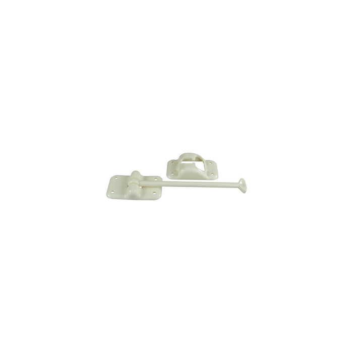JR Products 10454 Plastic T-Style Door Holder, 6" Colonial White