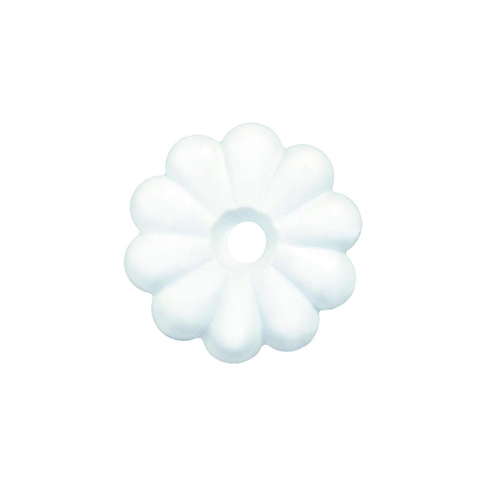 JR Products 20455 Plastic Rosettes, White, 14/pk