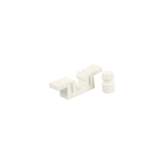 JR Products 81855 Closet/Folding Door Latch/Strike, White