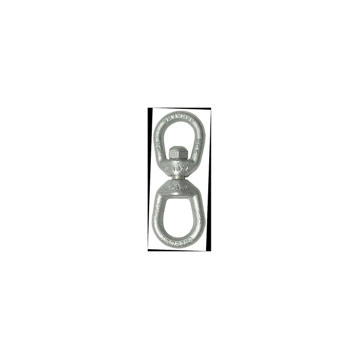 Chicago Hardware 215053 Galvanized Eye & Eye Swivel, 1/4", .43 Tons