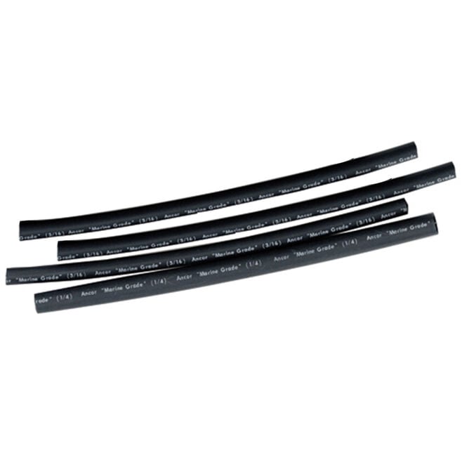 Ancor 304602 Marine Grade Adhesive Lined Heat Shrink Tubing, 3/8" x 3", Black/Red, 1/1/Pk