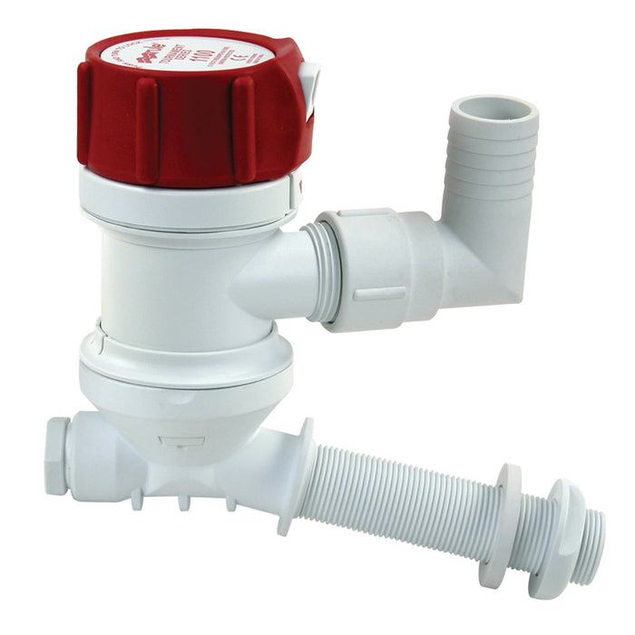 Rule "C" Tournament Series 500 GPH Livewell/Aerator with Angled Inlet
