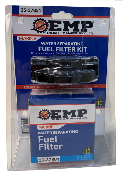 EMP 35-37851 Kit Fuel Water Separator 1/4 Alum