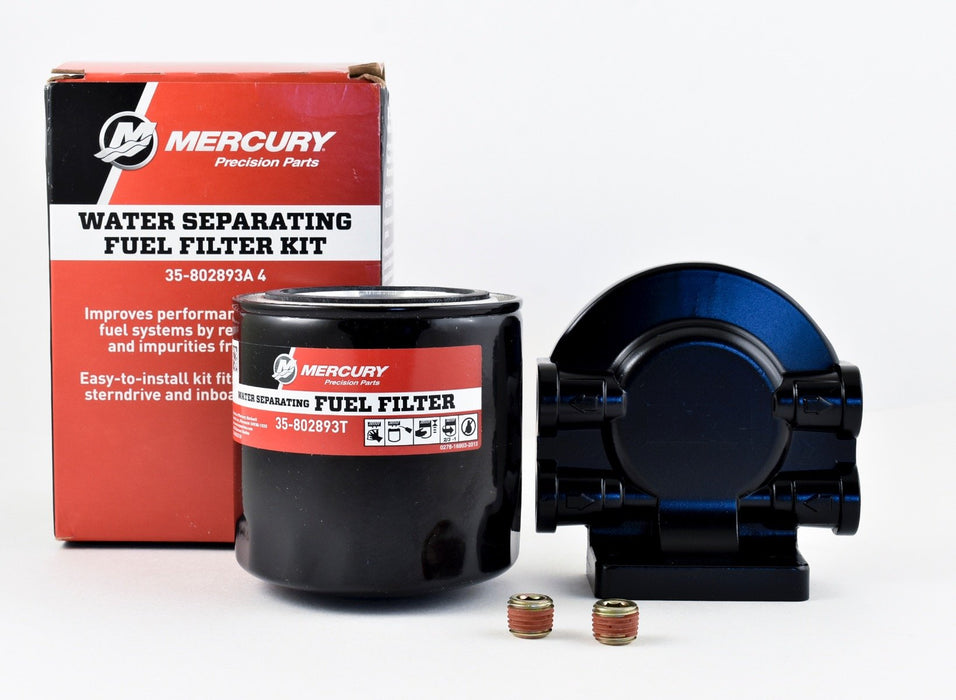 Mercury Water Separating Fuel Filter Kit 802893A4 Remote Filter with Mounting Bracket