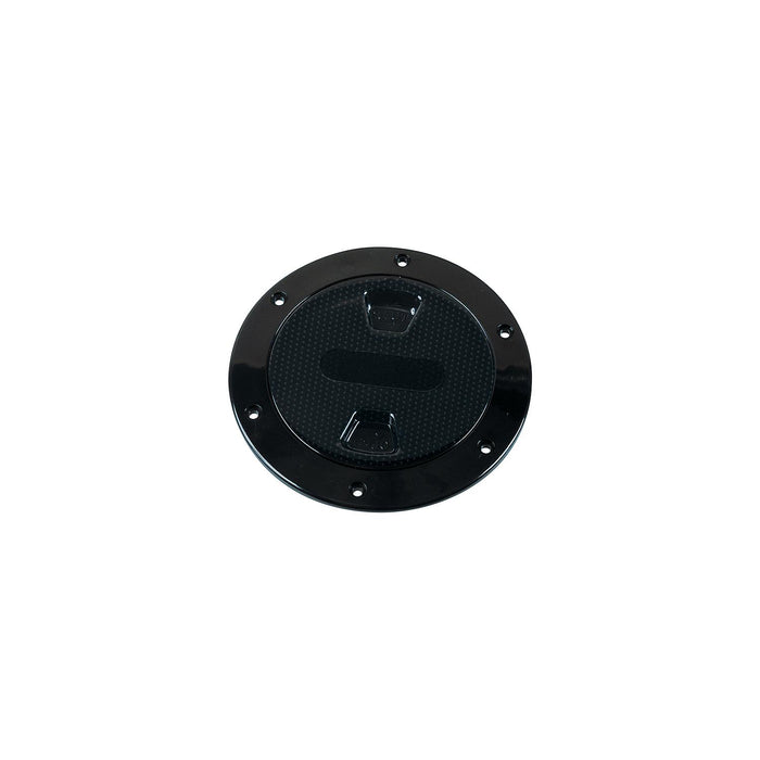 Beckson Marine DP42-B Screw Out Deck Plate w/ Standard Trim Ring, Dimple Center