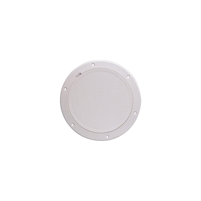 Beckson Marine DP85-N Pry-Out Deck Plate w/ Standard Trim Ring, Diamond Center