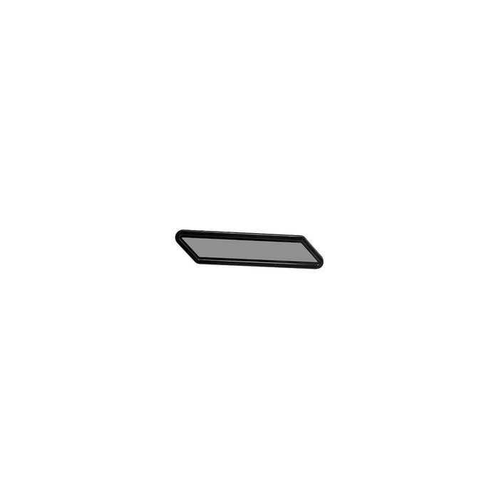 Beckson Marine PF128-BS PF128 Newport Parallelogram Fixed Port, Black Body, Smoked Lens (2 Per Box)