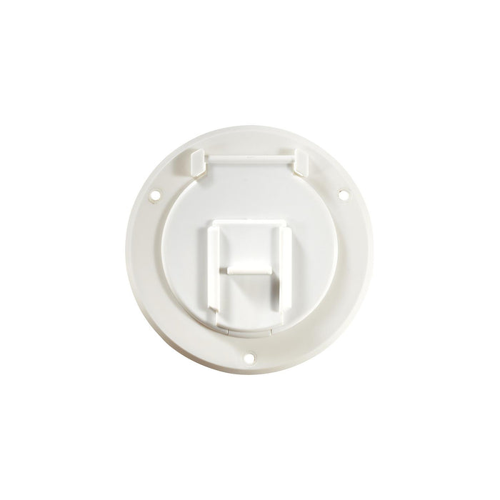 RV Designer B120 Basic Round Cable Hatch, Polar White