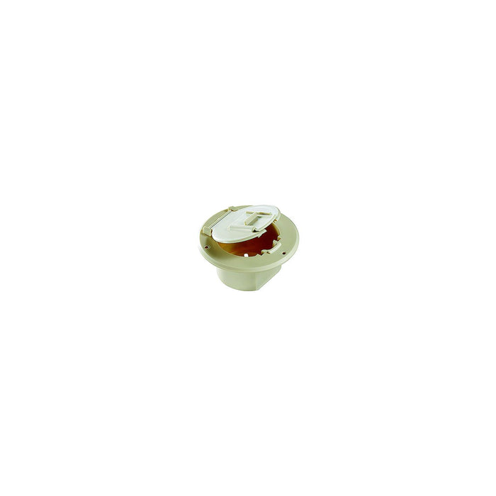 RV Designer B122 Basic Round Cable Hatch, Colonial White