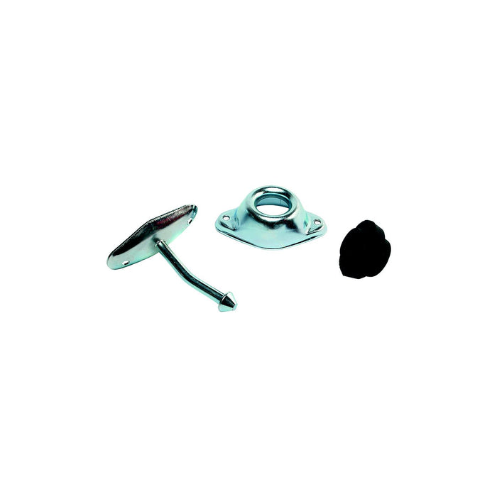 RV Designer E255 Entry Door Holder Metal Plunger Angled, 3"